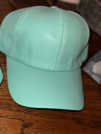 Image 1 of Leather Adjustable Baseball Hat 