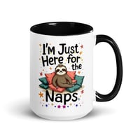 Image 2 of Sloth Just Here For The Naps Coffee Mug