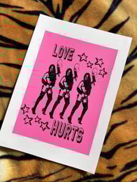 Image 1 of Love Hurts - A4 Screen Print