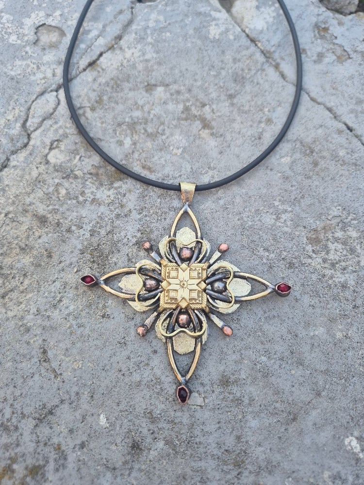  Brass cross pendant 