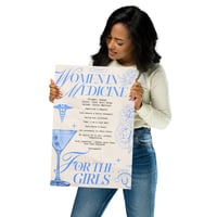 12x18in LIGHT BLUE WOMEN IN MEDICINE POSTER