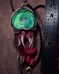 Image 12 of Monstrous Twisted Tongue Pendant, ooak