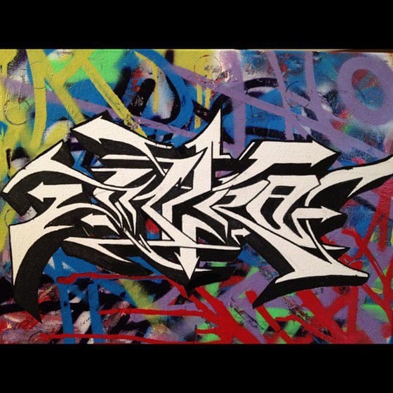 Image of Intro graffiti canvas