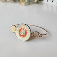 Image 3 of “Vermilion" Vintage Button Bracelet