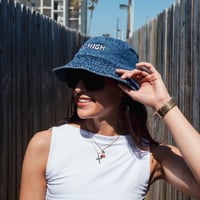 Image 18 of Too High Bucket Hat (Blue Denim)