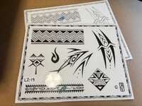 Image 1 of Zulueta Tribal Polynesian rare Flash Sheet W Lines  LM v
