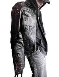 Image 4 of SS26 ‘Senescence’ Embossed Leather Jacket
