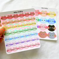 Image 2 of Rainbow cat stickers