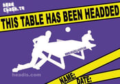 Image of "This table has been headded" Sticker