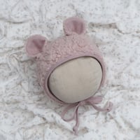 Image 3 of Little Bear baby bonnet 