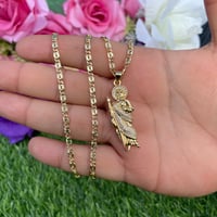 Image 3 of Virgencita/SanJudas 14k gold plated necklace