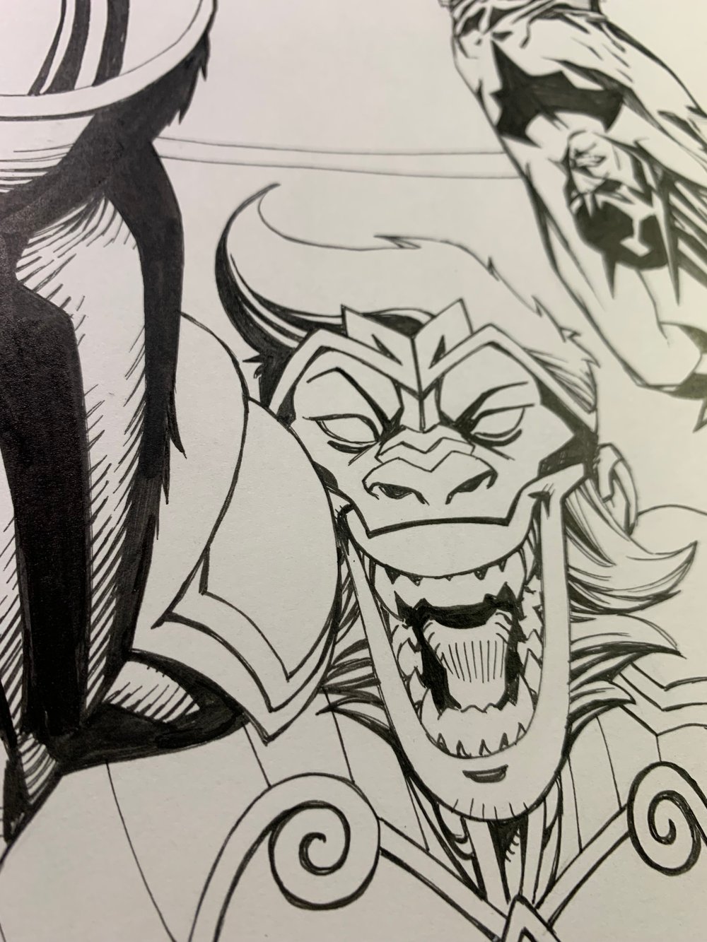 Image of MONKEY PRINCE #4 cover original art