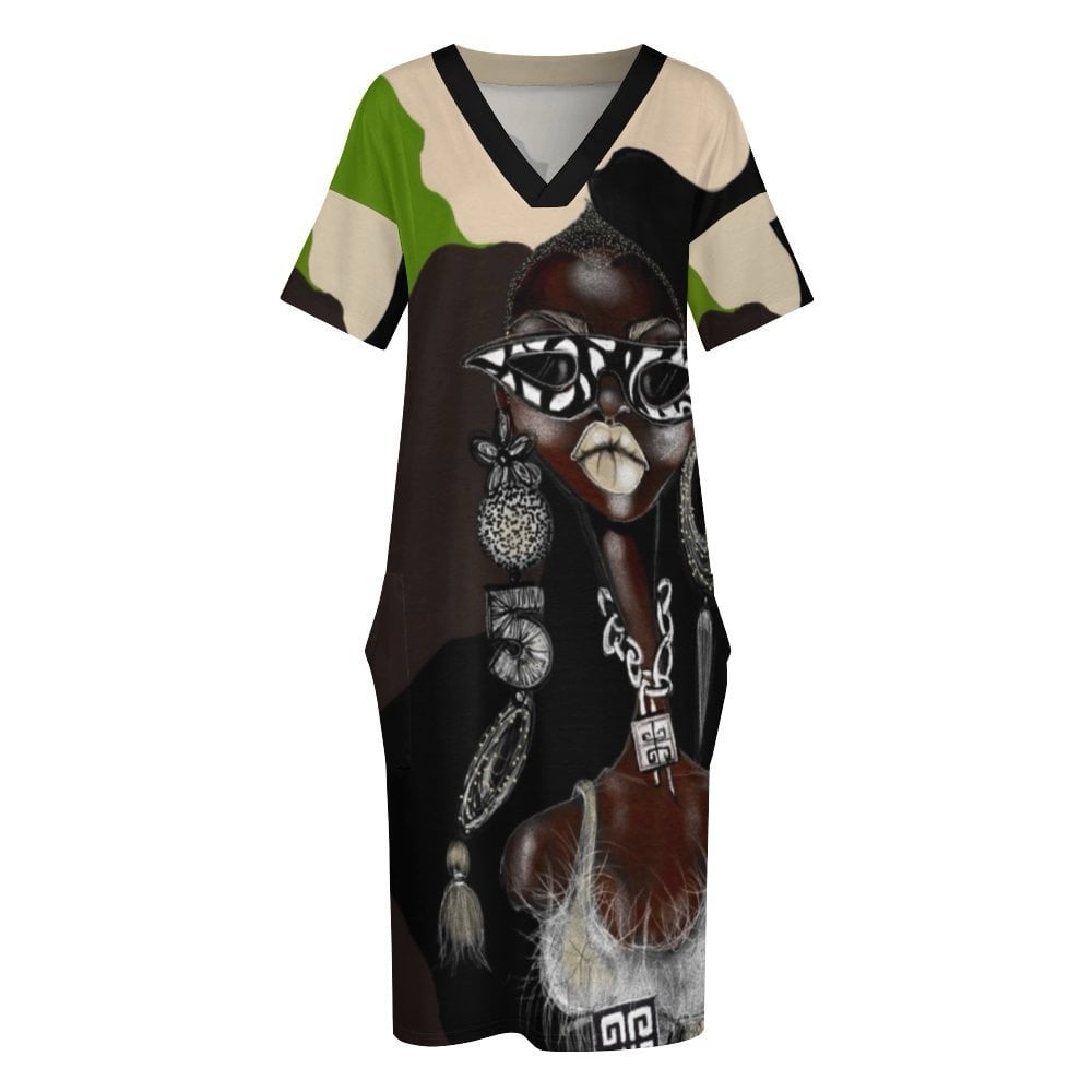 Image of REBEL CAMO T SHIRT DRESS 