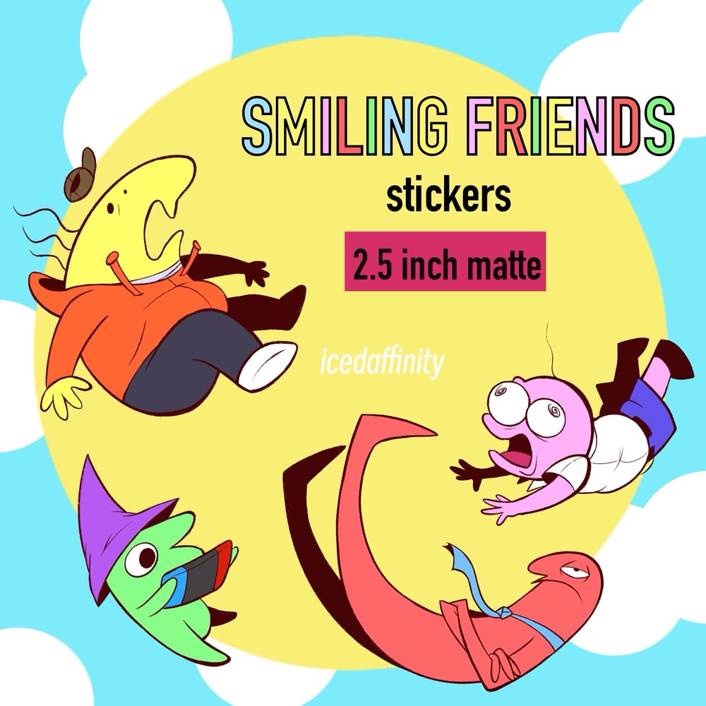 Image of Smiling Friends Stickers