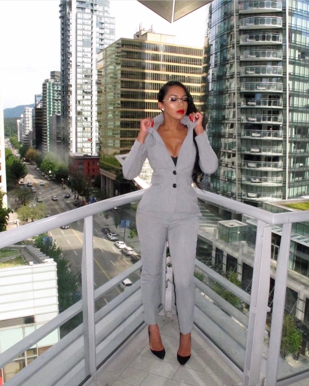 Image of RIVER ISLAND GREY DRESS PANTS (UK 10) & BLAZER (UK 6)