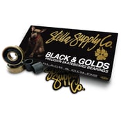 Image of BLACK & GOLDS HIGH PERFORMANCE SKATEBOARD BEARINGS
