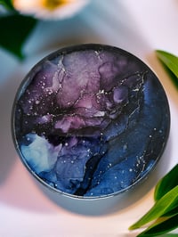 Image 3 of Set of 4 Epoxy Resin Art Coasters 'The Journey'