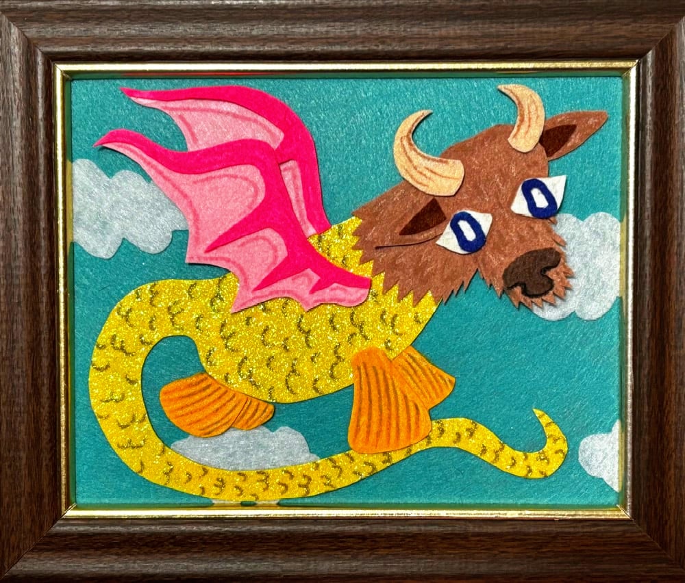 Image of Rokugyo Felt Art Piece