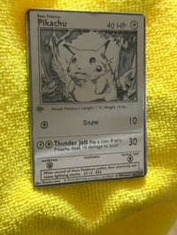 Image 1 of Engraved Pokémon card (pikachu)
