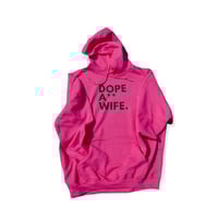 Hot Pink Hoodie (Black print) 