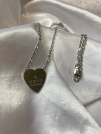 Image 1 of G love heart necklace 