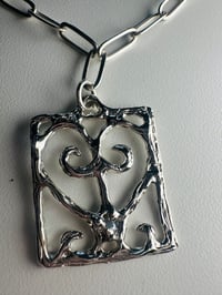 Image 3 of Twirly Iron Gate Pendant necklace