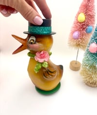 Image 2 of Spring Duck Paper Mache Tabletop Display 