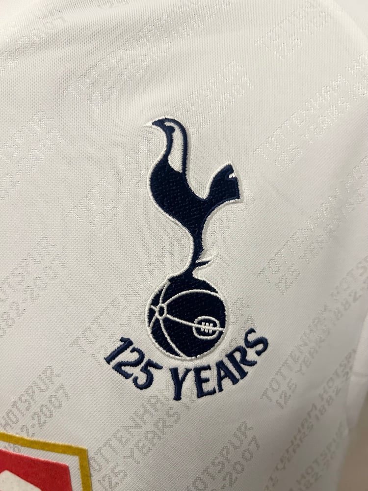 Image of Tottenham Hotspur “BERBATOV 9” 2007/08 Home Shirt + PL patches (L)