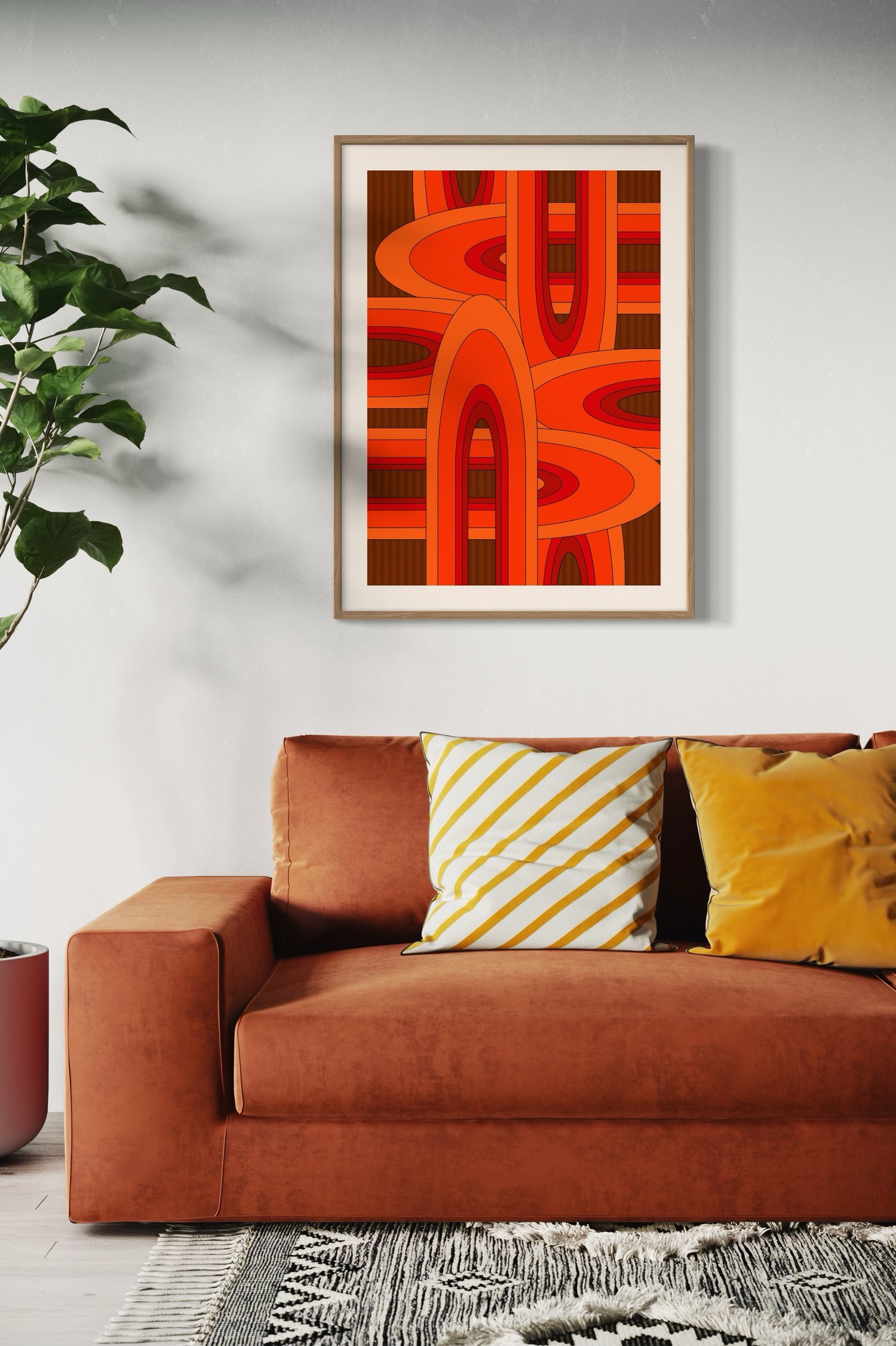 Image of 'Soul Perception' on Brown 250gsmMatt Art Print