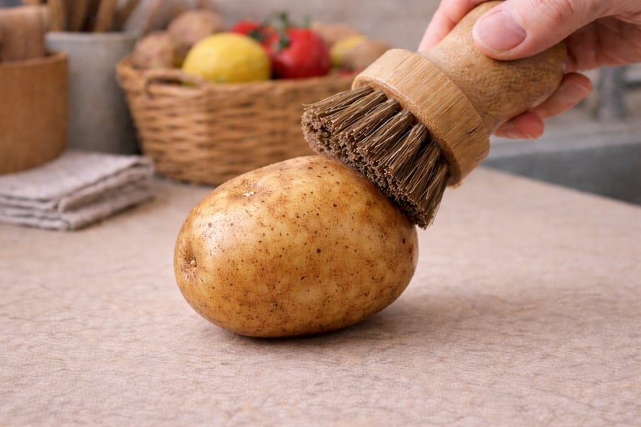 Vegetable Cleaning Brush, Produce Scrubber for Fruits & Vegetables