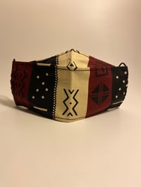 Image 2 of 3D Face Mask Multi Print Mudcloth