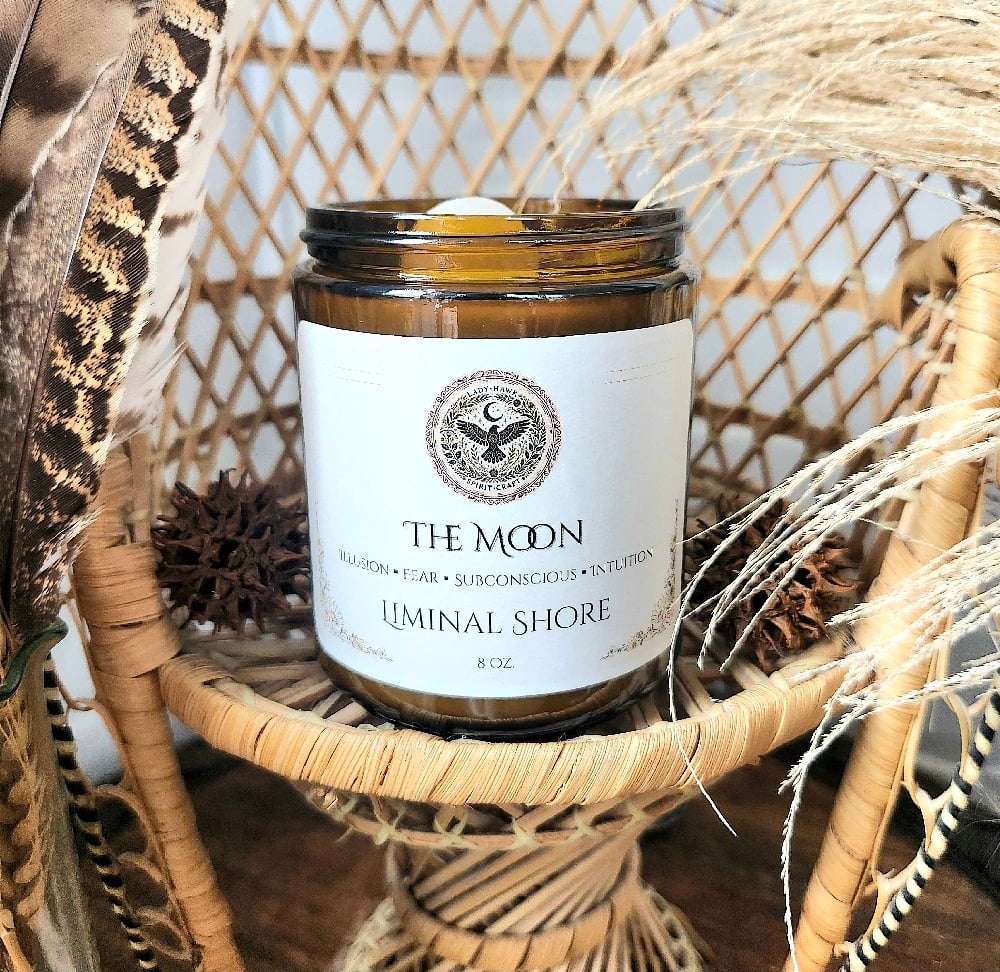 Image of THE MOON Tarot Candle 