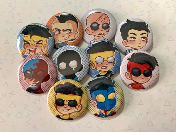 Image of invincible variant buttons