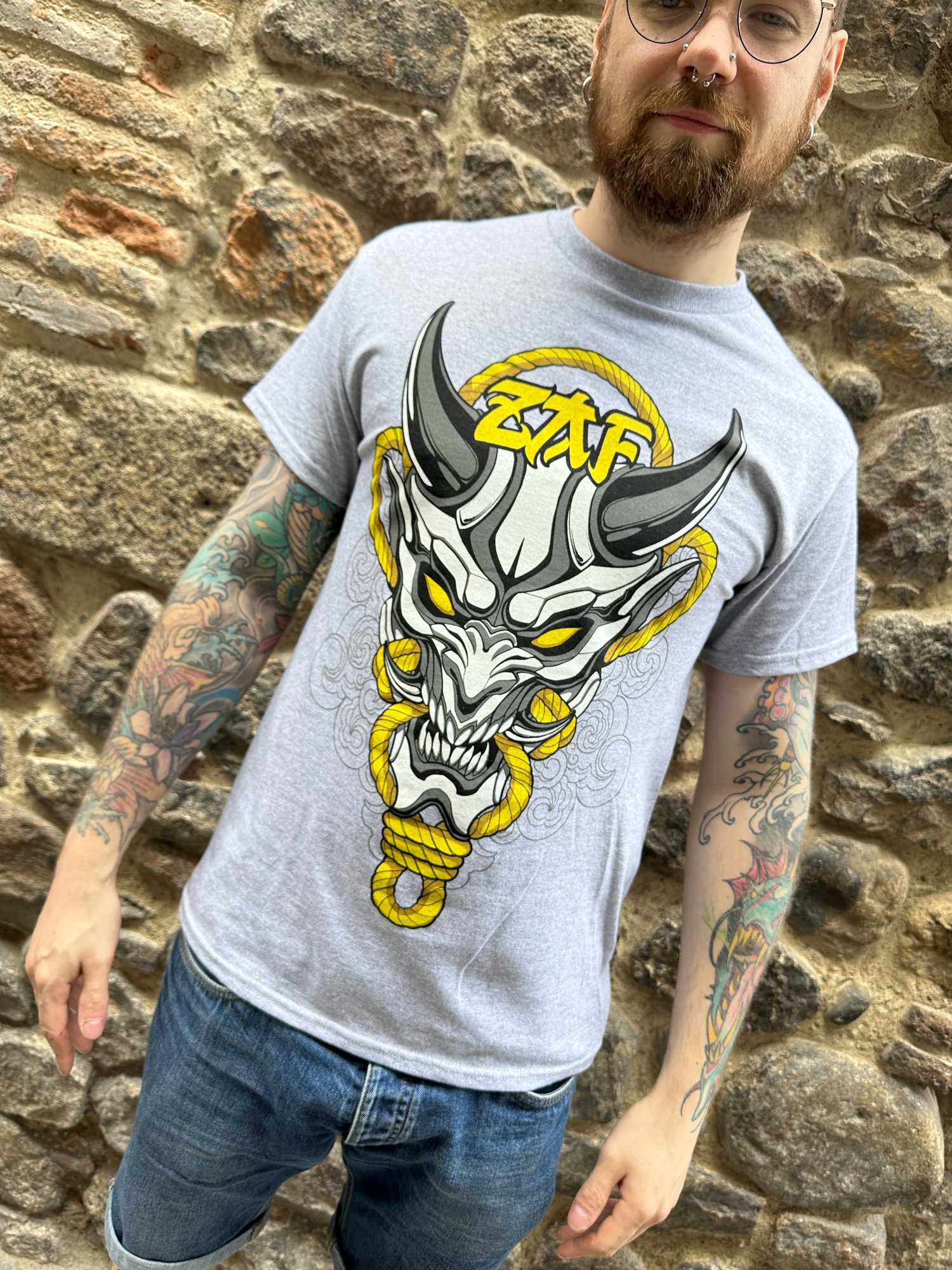 Image of Shirt hannya red or yellow 