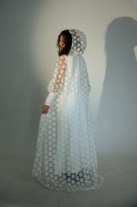 Image 1 of 1970s Lace Hooded Wedding Set