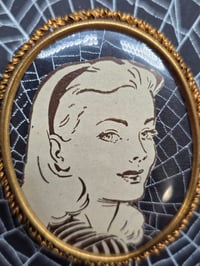 Image 3 of Vintage Brooches-  1940s engravings page & preserved spider webs - 3