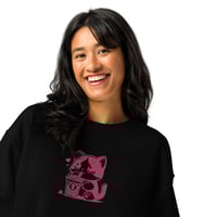 Image 6 of ZEN EXP - ANIME BOBA TEA CAT - Women’s Crew neck sweatshirt