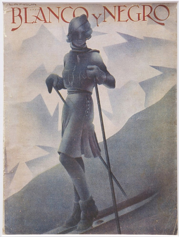 Image of Vintage Deco magazine cover Blanco y Negro