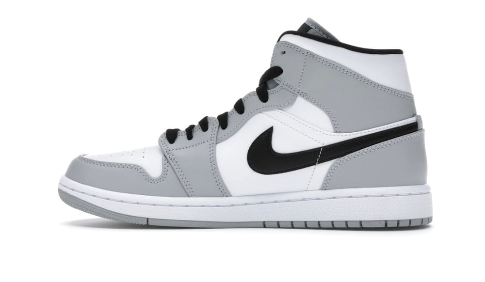 Image of Jordan 1 Mid "Light Smoke Grey"