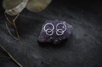 Image 1 of Ouroboros Hoop Earrings