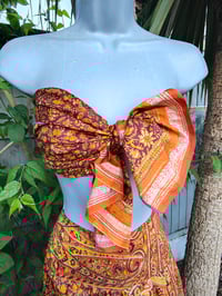Image 3 of Milan Hareem/ Bloomer/ Balloon trousers with matching head scarf -Rust orange upto 14 uk