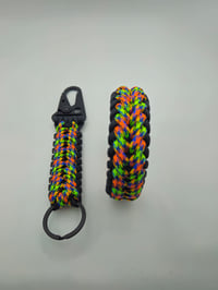 Image 2 of Inferno Pop Set – Bracelet + Keychain | BlackhawkBraids #39