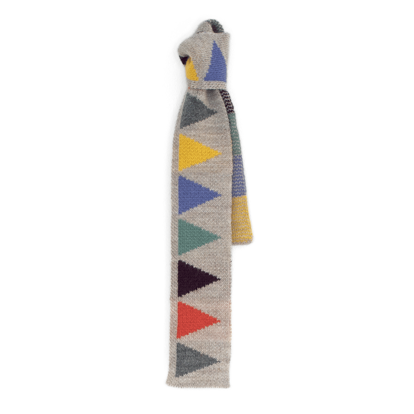 Image of CAROUSEL SCARF (Oatmeal and Multi)