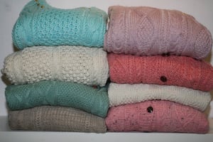 Image of Studded Hand dyed 100% wool jumper