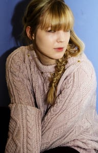 Image of Dusky Pink Studded Hand dyed 100% wool jumper