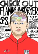 Image of Flaming Hairdryer Poster