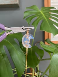 Image 2 of Opalite Gold Moon Necklace