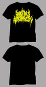 Image of Atrocious Abnormality yellow logo shirt