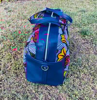 Image 2 of Kimani Weekender Bag Ankara Flower Print