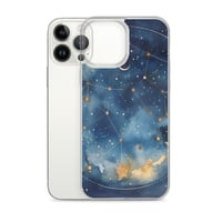 Image 19 of Celestial Constellation Night Sky Stars and Clouds Painting Clear Case for iPhone®